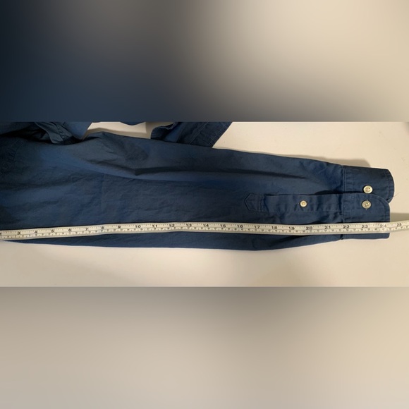 Tommy Hilfiger - Collard Button Down Dress Shirt Navy - Large - Picture 9 of 12